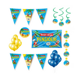 Pensioen Cartoon Versiering Pakket